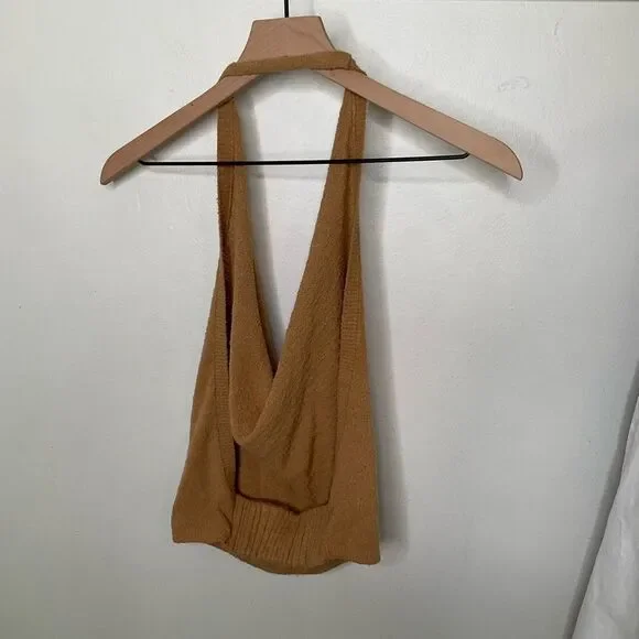 Free People FP Beach Iris Sweater Open-Back Halter - Picture 4 of 8